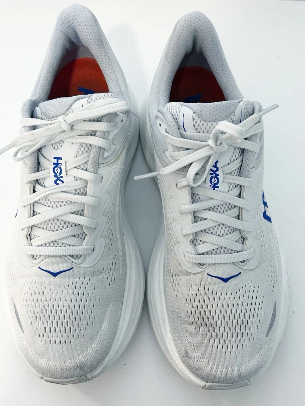 Hoka Bondi 9 Sneakers gray and blue